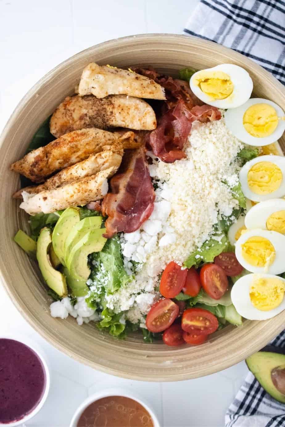 Grilled Chicken Cobb Salad - The Farm Girl Gabs®