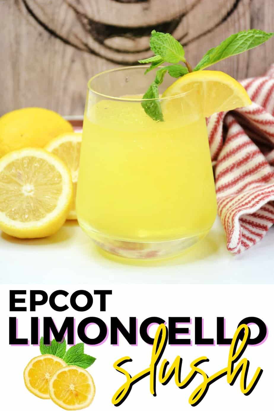 Ready for the drink of the century? This Epcot Limoncello Slush is tart, sweet, and refreshing all at the same time. It's the perfect drink to enjoy on a hot day in Walt Disney World! When you are craving something sweet and cold, this drink hits the spot. Ready for the drink of the century? This Epcot Limoncello Slush is tart, sweet, and refreshing all at the same time. It's the perfect drink to enjoy on a hot day in Walt Disney World! When you are craving something sweet and cold, this drink hits the spot.