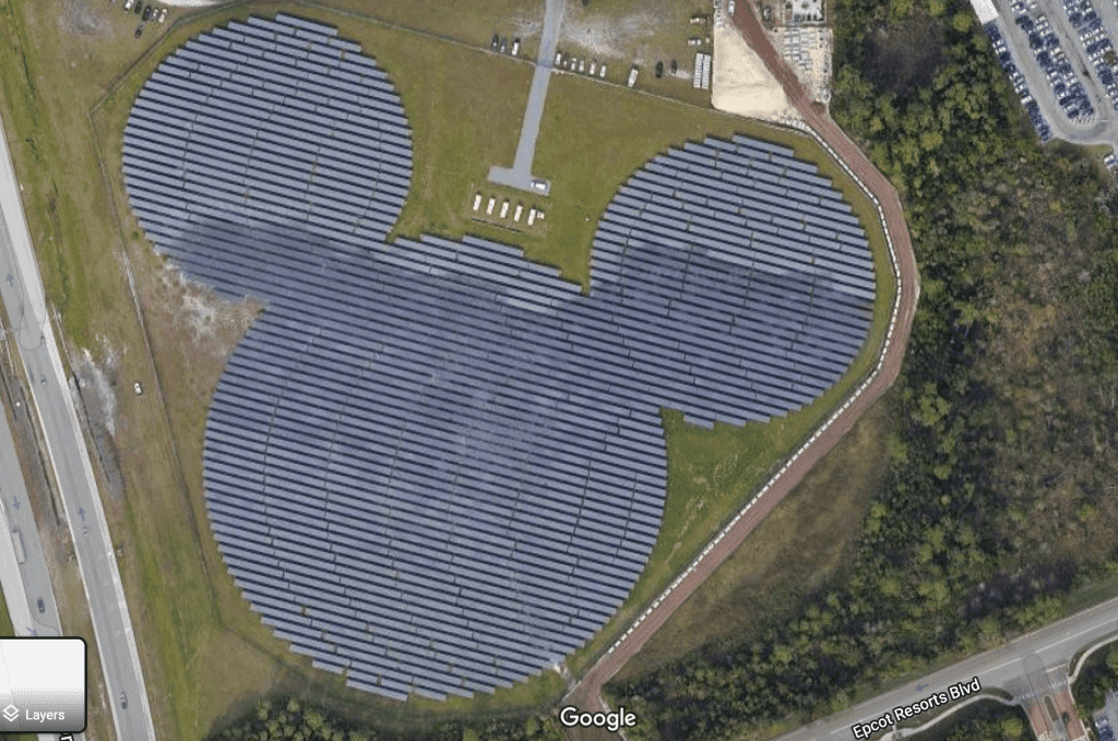 Walt Disney World Solar Panels