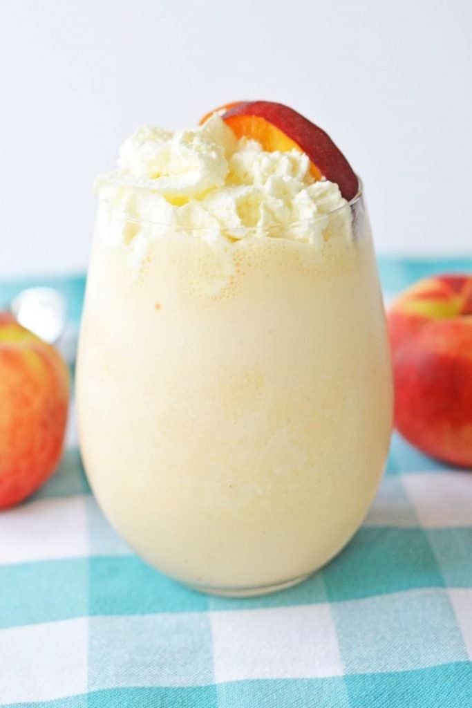 Grab some fresh peaches from your local farmers' market and make this delicious homemade peach milkshake. This easy milkshake only has 3 simple ingredients. It's the perfect summer treat. A Peach Milkshake is a delicious drink that combines the flavors of peach and milk. It is perfect for a hot summer day, or any time you want something sweet and refreshing.