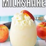 Grab some fresh peaches from your local farmers' market and make this delicious homemade peach milkshake. This easy milkshake only has 3 simple ingredients. It's the perfect summer treat. A Peach Milkshake is a delicious drink that combines the flavors of peach and milk. It is perfect for a hot summer day, or any time you want something sweet and refreshing.