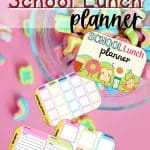 Tired of making the same things for the kids to take to school and want to have fresh ideas? Use this School Lunch Planner to keep track of meals and snacks packed for your little ones each day!
