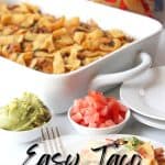 Looking for a simple easy weeknight dinner that the entire family can enjoy? You'll want to grab a bag of Fritos and try this easy and delicious Walking Taco Casserole!