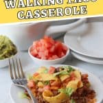 Looking for a simple easy weeknight dinner that the entire family can enjoy? You'll want to grab a bag of Fritos and try this easy and delicious Walking Taco Casserole!
