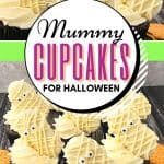Looking for the perfect spooky treat to prepare for your kiddos this Halloween? Try these tasty and fun Mummy Cupcakes! This ghoulish Halloween cupcake recipe is spooktacular.