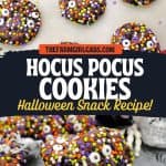Get ready to watch the sequel of Hocus Pocus while feasting on these flavorful Hocus Pocus Spooky Cookies. They’re fun to prepare, bake with ease, and taste amazing! This Halloween Cookie recipe is perfect to enjoy while watching the Sanderson Sisters.