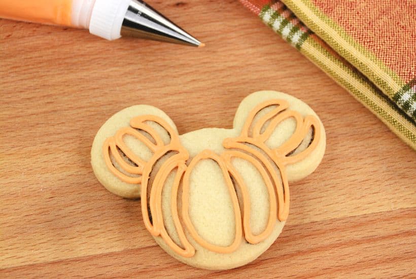 Mickey Mouse Pumpkin Cookies