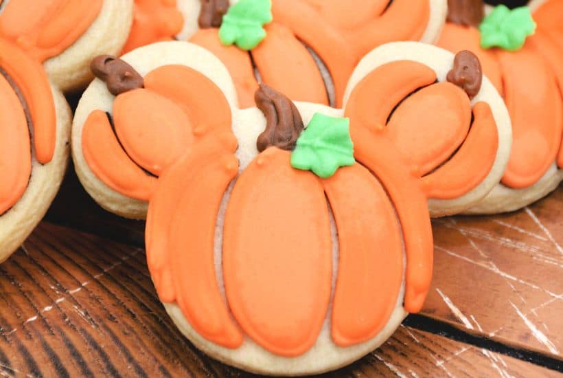 Mickey Mouse Pumpkin Cookies