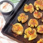 Discover how to easily prepare the perfect side dish with this recipe for Bacon Cheddar Smashed Potatoes. They’re cheesy, crispy, and have the best texture that will keep you coming back for more. This is an easy potato side dish that everyone will enjoy.