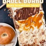 You’ve likely heard of butter boards, but what about a Cream Cheese Bagel Board? If you’re a bagel lover who looks forward to spreading them with cream cheese, you will love this easy-to-assemble board. This fun version of a charcuterie board is a great breakfast or brunch recipe idea.