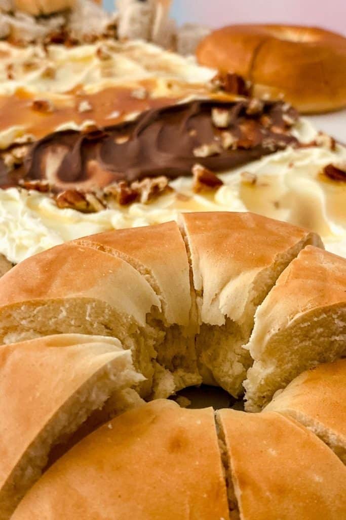 You’ve likely heard of butter boards, but what about a Cream Cheese Bagel Board? If you’re a bagel lover who looks forward to spreading them with cream cheese, you will love this easy-to-assemble board. This fun version of a charcuterie board is a great breakfast or brunch recipe idea.
