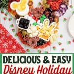 Oh Boy! The holidays are here and it's the perfect time to celebrate. Are you a Disney lover looking forward to celebrating with all of your pals? If so, make sure you make this festive Holiday Disney Charcuterie Board to enjoy this magical season!