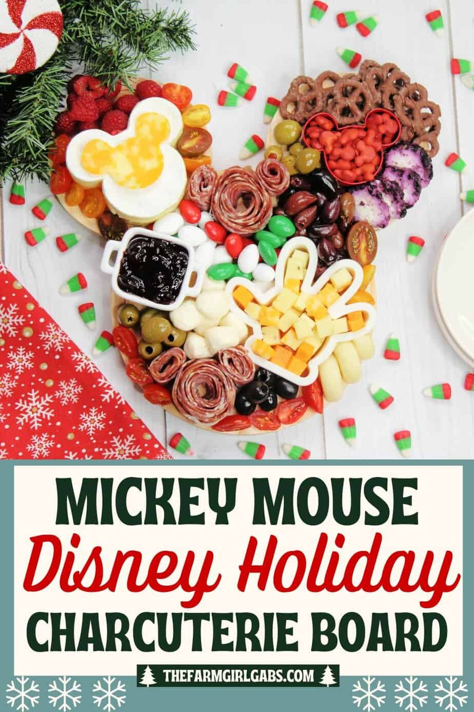 Oh Boy! The holidays are here and it's the perfect time to celebrate. Are you a Disney lover looking forward to celebrating with all of your pals? If so, make sure you make this festive Holiday Disney Charcuterie Board to enjoy this magical season!