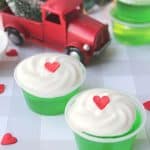 Get in the holiday spirit while celebrating a Christmas classic with these Grinch Jello Shots. They’re simple to make and fun to taste. This fun Christmas cocktail will definitely warm the Grinch's cold heart.
