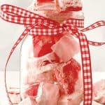 These Peppermint Marshmallows are simple to make and delicious to consume. Holiday treats are so easy to do thanks to this recipe. This homemade marshmallow recipes is a perfect DIY gift idea for the holidays. Wrap them up with a mug and a packet of hot chocolate for an easy food gift idea.