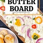Butter boards are a new rage. You simply spread butter on a board and from there, you can add flavorings, seasonings, or dip whatever you'd like into the butter. You've heard of the charcuterie board, but this butter board is changing the appetizer scene. Learn how to make a butter board.