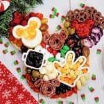 Oh Boy! The holidays are here and it's the perfect time to celebrate. Are you a Disney lover looking forward to celebrating with all of your pals? If so, make sure you make this festive Holiday Disney Charcuterie Board to enjoy this magical season!