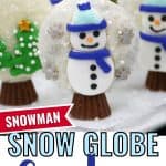 Prepare perfectly decorated Snowman Snow Globe Cookies for the holidays. These sweet, decorative holiday cookies are a must-have for children and adults. This easy cookie recipe is made with OREOS. These chocolate covered OREOS are a fun Christmas Cookie recipe to make and share.