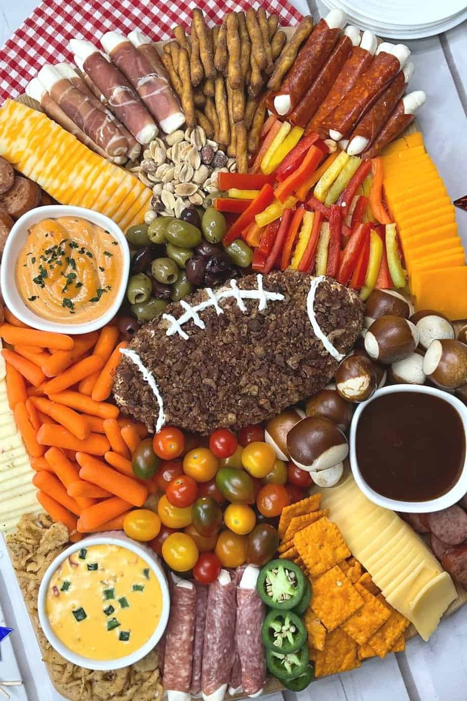 Football Charcuterie Board - The Farm Girl Gabs®