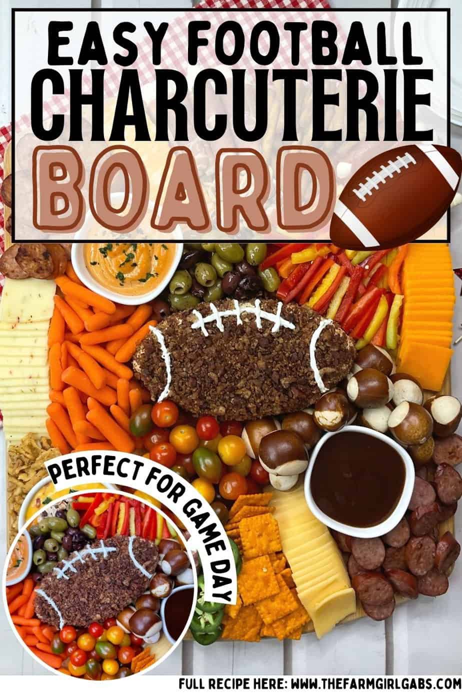 Football Charcuterie Board - The Farm Girl Gabs®, image size:924x1386