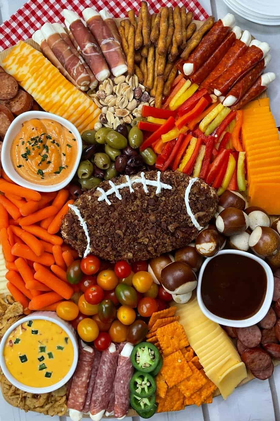 Football Charcuterie Board - The Farm Girl Gabs®