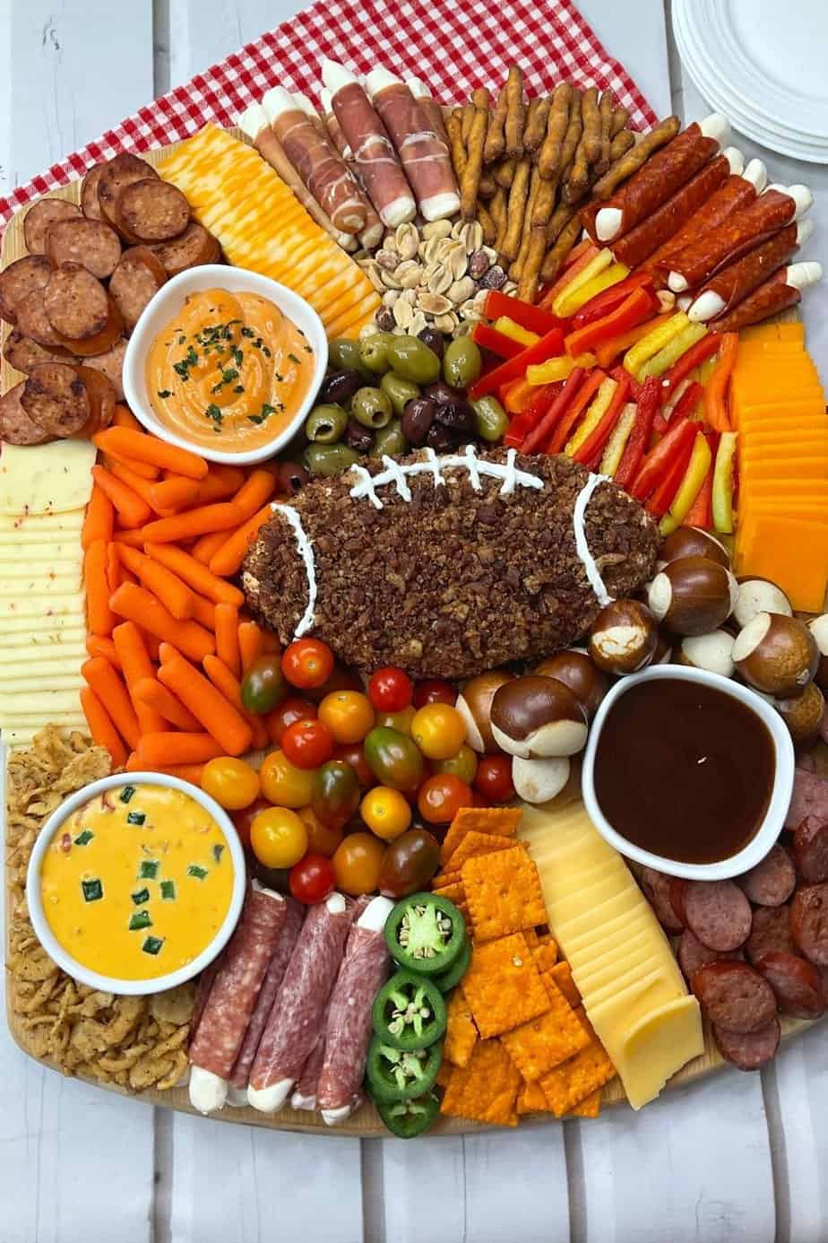 Football Charcuterie Board - The Farm Girl Gabs®