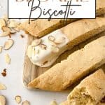 Whip up this easy Blondie Biscotti recipe from scratch and have a sweet, tasty treat to enjoy with your morning coffee or hot tea. The biscotti has the perfect crisp texture with added almond slivers for extra flavor.