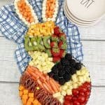 You can't go wrong making this Bunny Charcuterie Board. You'll love how adorable it turns out! This charcuterie board is an easy appetizer idea for your Easter Dinner menu.