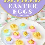 This easy recipe for Colorful Dyed Easter Deviled Eggs will take your deviled eggs to the next level this Easter. They're bright, fun, and super flavorful!
