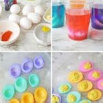 This easy recipe for Colorful Dyed Easter Deviled Eggs will take your deviled eggs to the next level this Easter. They're bright, fun, and super flavorful!