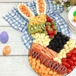 You can't go wrong making this Bunny Charcuterie Board. You'll love how adorable it turns out! This charcuterie board is an easy appetizer idea for your Easter Dinner menu.