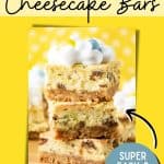 When you want to have the perfect treat for Easter, try making these wonderful Mini Egg Cheesecake Bars! Kids and adults love them! This easy Easter dessert will be a hit at your next family gathering. Whip up a batch of these Easter Egg Cheesecake Bars for the Easter bunny