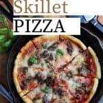 Who says you need takeout when you’re in the mood for pizza? Give this savory and delicious Cast Iron Skillet Pizza recipe a try, you won’t be disappointed! It's an easy homemade pizza recipe.