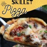 Who says you need takeout when you’re in the mood for pizza? Give this savory and delicious Cast Iron Skillet Pizza recipe a try, you won’t be disappointed! It's an easy homemade pizza recipe.