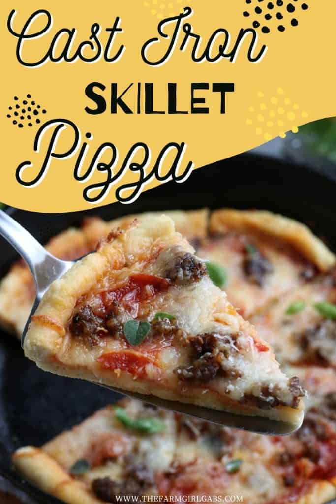 Who says you need takeout when you’re in the mood for pizza? Give this savory and delicious Cast Iron Skillet Pizza recipe a try, you won’t be disappointed! It's an easy homemade pizza recipe.