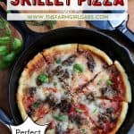 Who says you need takeout when you’re in the mood for pizza? Give this savory and delicious Cast Iron Skillet Pizza recipe a try, you won’t be disappointed! It's an easy homemade pizza recipe.