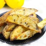 Lemon Pepper Potato Wedges are literally the perfect side for any meal. They are quick, easy, and so tasty! Your family will love them!