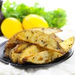 Lemon Pepper Potato Wedges are literally the perfect side for any meal. They are quick, easy, and so tasty! Your family will love them!