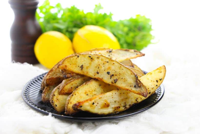 Lemon Pepper Potato Wedges are literally the perfect side for any meal. They are quick, easy, and so tasty! Your family will love them!