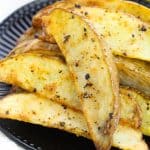 Lemon Pepper Potato Wedges are literally the perfect side for any meal. They are quick, easy, and so tasty! Your family will love this easy potato recipe!