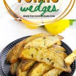 Lemon Pepper Potato Wedges are literally the perfect side for any meal. They are quick, easy, and so tasty! Your family will love this easy potato recipe!