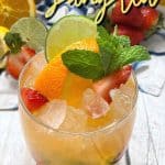 Who says you need to visit the bar for fresh, flavorful adult-friendly beverages? Learn how to easily prepare an incredible White Wine Sangria in no time with this simple, stress-free recipe. This is an easy summer drink recipe.