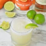 Whip up this fresh and frozen adult-friendly Frozen Mezcal Margarita. It’s the perfect cocktail to serve at family barbecues, gatherings and Cinco de Mayo. Mezcal, a cousin of tequila, is the star of the show in this easy margarita recipe. It's slightly sweet with a hint of fresh lime juice for the additional zest, sure to satisfy your craving for a refreshing drink that pairs well with nearly everything.