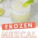 Whip up this fresh and frozen adult-friendly Frozen Mezcal Margarita. It’s the perfect cocktail to serve at family barbecues, gatherings and Cinco de Mayo. Mezcal, a cousin of tequila, is the star of the show in this easy margarita recipe. It's slightly sweet with a hint of fresh lime juice for the additional zest, sure to satisfy your craving for a refreshing drink that pairs well with nearly everything.