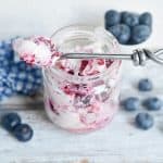 Combine the sweet taste of two desserts when preparing this delicious Homemade Blueberry Pie Ice Cream. It's sweet, loaded with flavor, and perfect as an after-dinner treat.