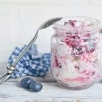 Combine the sweet taste of two desserts when preparing this delicious Homemade Blueberry Pie Ice Cream. It's sweet, loaded with flavor, and perfect as an after-dinner treat.