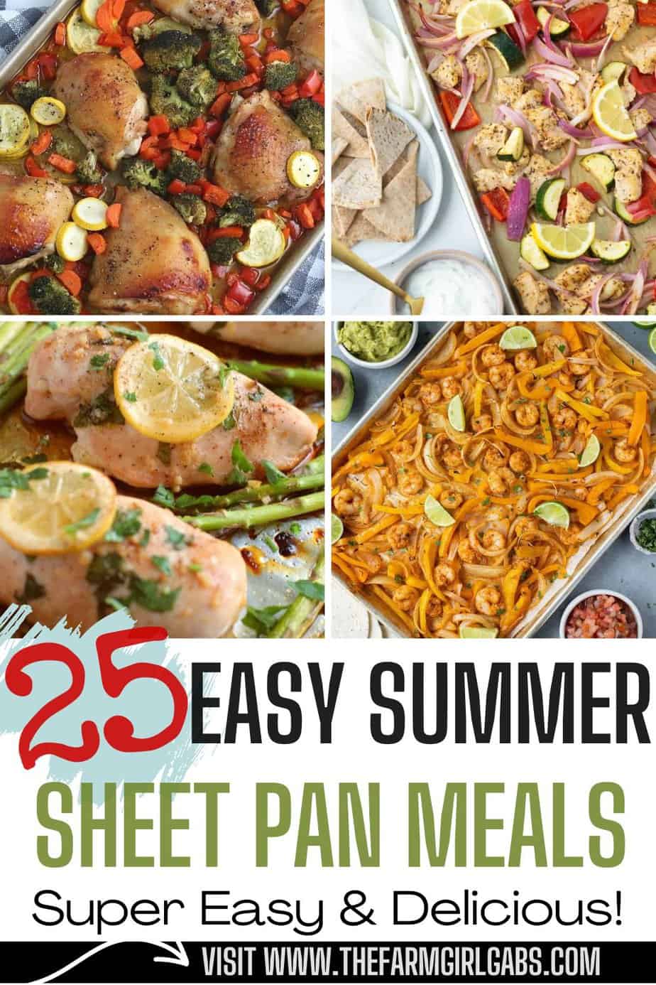 When summer heats up, make dinner a snap with these Easy Sheet Pan Dinners To Enjoy This Summer. Your will love these sheet pan dinners.