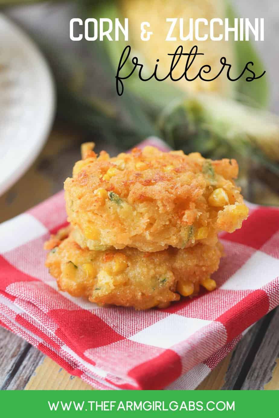 Corn Zucchini Fritters | www.thefarmgirlgabs.com