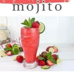 Enjoy this summertime drink that is so good! This frozen Strawberry Mojito is full of flavor and is super easy to make. This easy summer drink recipe is slightly sweet with a zesty punch from adding fresh and flavorful lime juice to the mix.