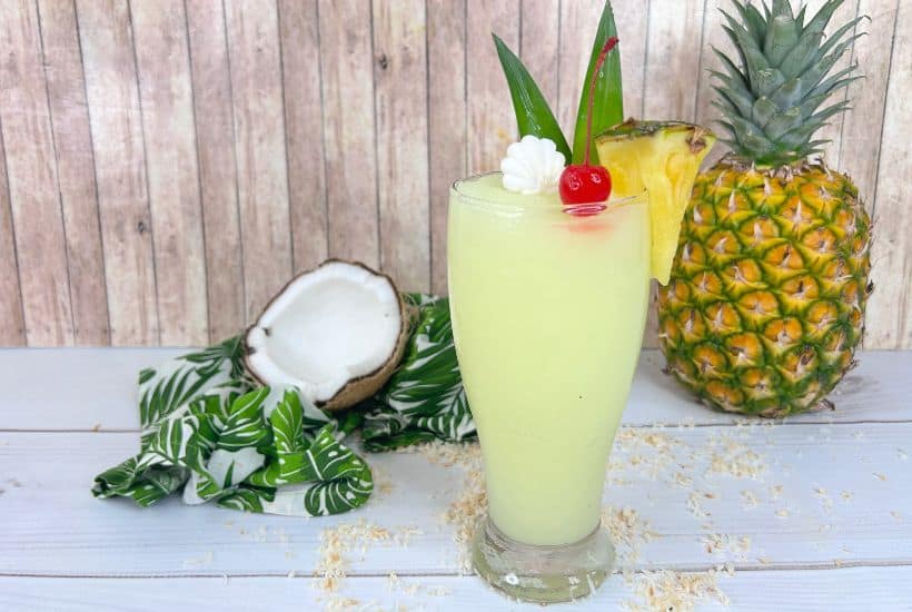 Nothing says summer quite like the Classic Pina Colada. Prepare this tasty beverage with a handful of ingredients and have it ready to enjoy, whether poolside, hanging out on the beach, or even at home with your family.